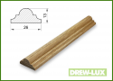 Listwa rzeźbiona / opaska dąb- 2,6 x 1,3